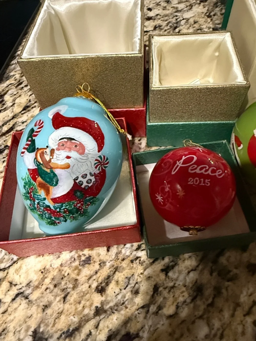 Pier 1 Hand-Painted Holiday Ornaments All four for one price
